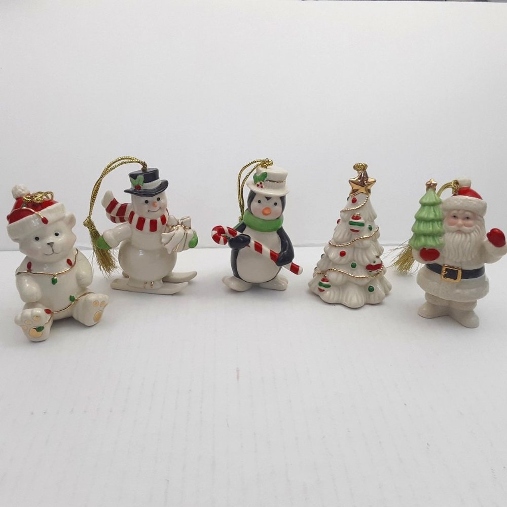 Lenox Very Merry Porcelain Ornament Set